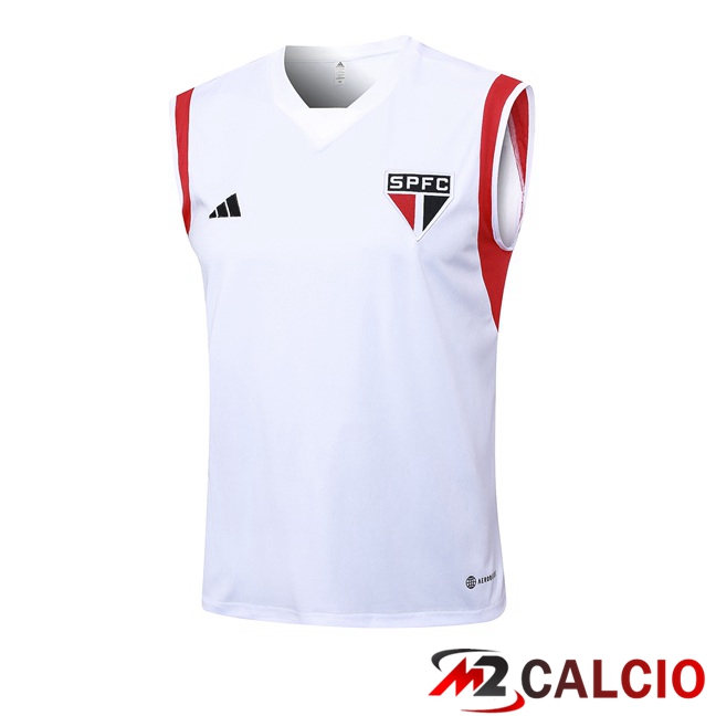Canotta Calcio Sao Paulo FC Bianco 2023/2024
