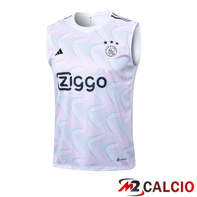 Canotta Calcio AFC Ajax Bianco 2023/2024