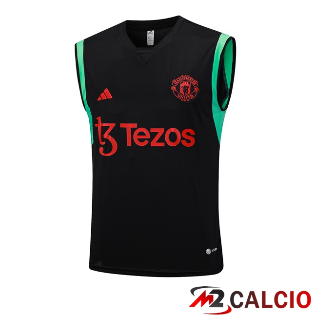 Canotta Calcio Manchester United Nero 2023/2024