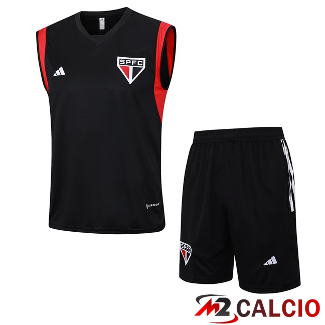 Canotta Calcio Sao Paulo FC + Pantaloncini Nero 2023/2024