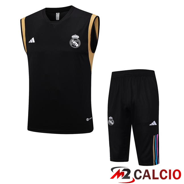Canotta Calcio Real Madrid + Pantaloncini Nero 2023/2024