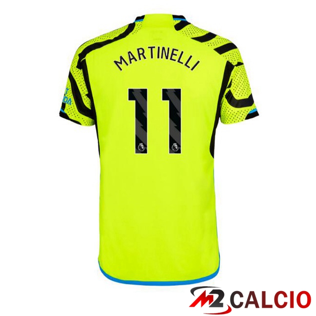 Maglie Calcio Arsenal (MARTINELLI 11) Seconda Verde 2023/2024