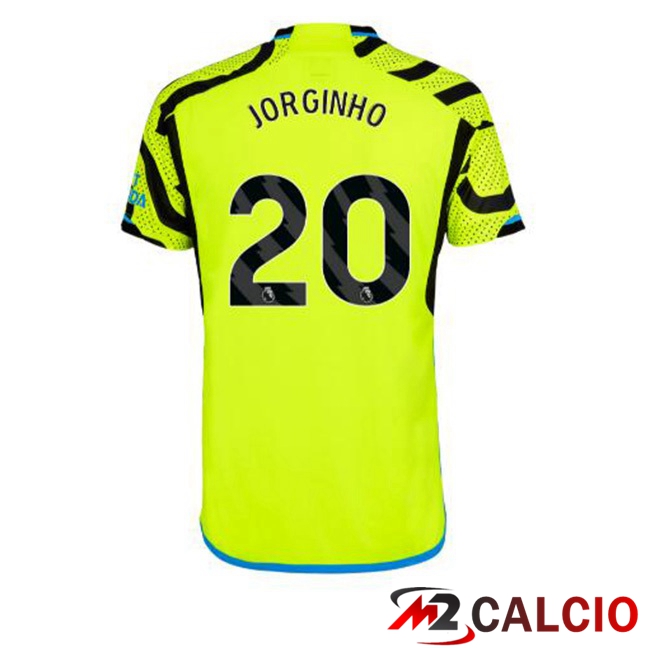 Maglie Calcio Arsenal (JORGINHO 20) Seconda Verde 2023/2024