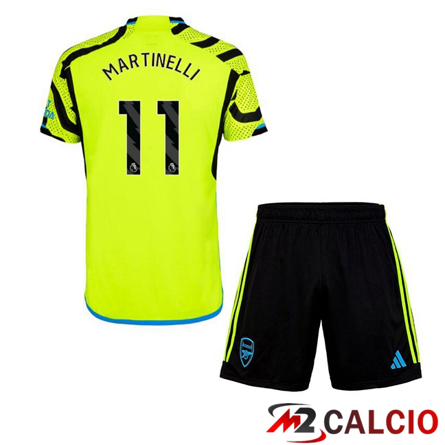 Maglie Calcio Arsenal (MARTINELLI 11) Bambino Seconda Verde 2023/2024