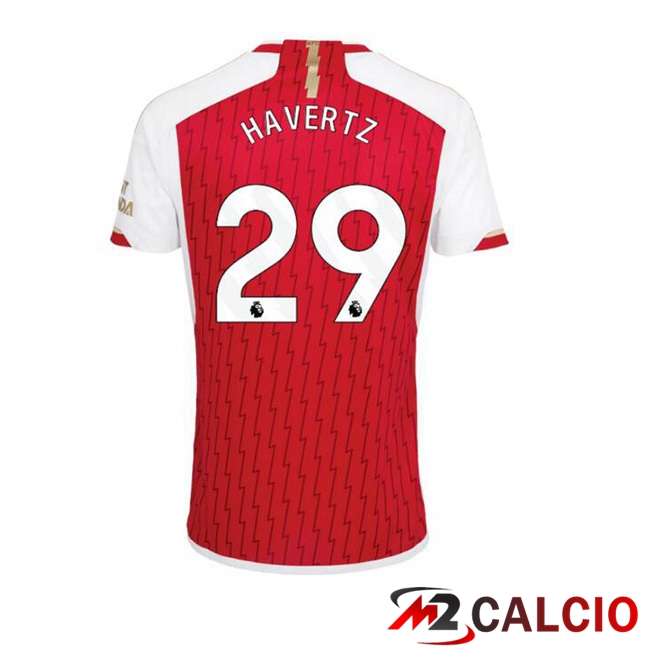 Maglie Calcio Arsenal (HAVerdeZ 29) Prima Rosso Bianco 2023/2024