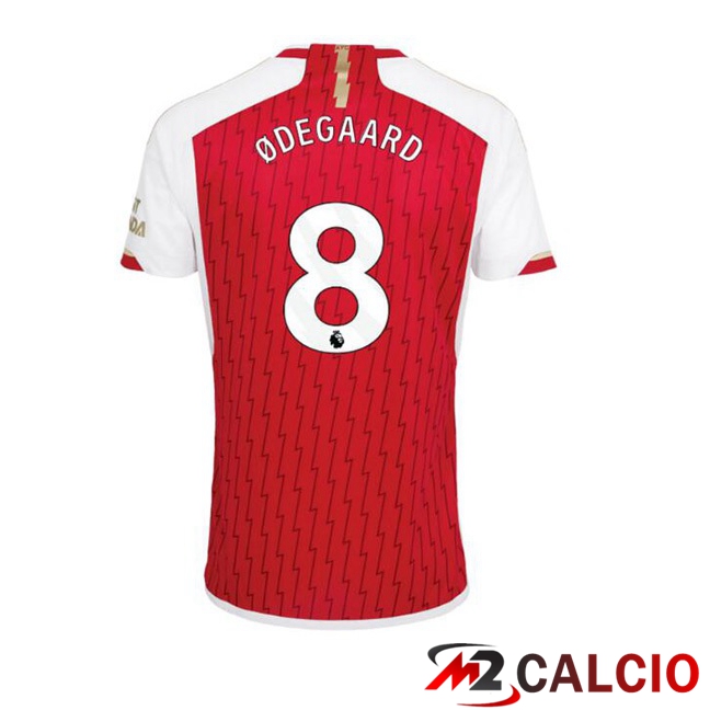 Maglie Calcio Arsenal (ØDEGAARD 8) Prima Rosso Bianco 2023/2024