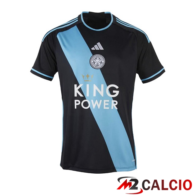 Maglie Calcio Leicester City Seconda Blu Nero 2023/2024