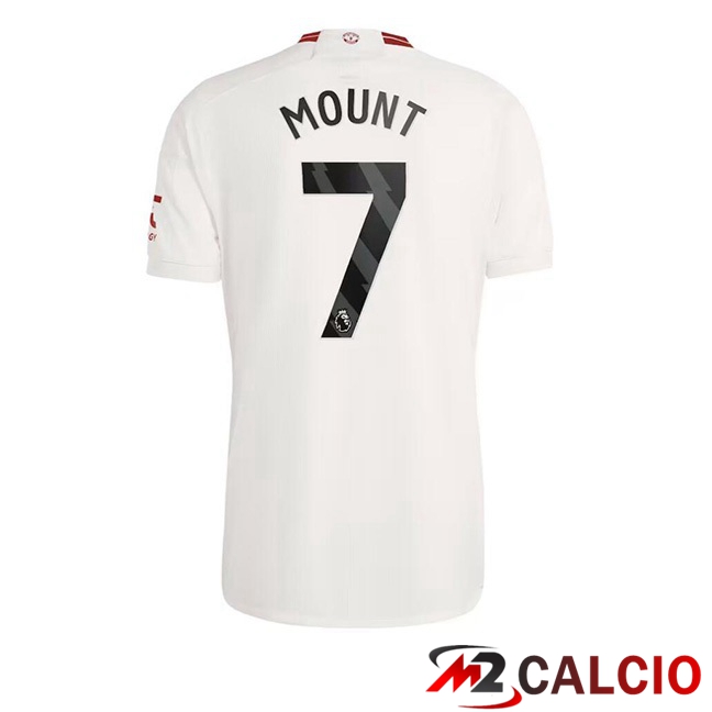 Maglie Calcio Manchester United (Mount 7) Terza Bianco 2023/2024