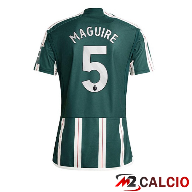 Maglie Calcio Manchester United (Maguire 5) Seconda Verde 2023/2024