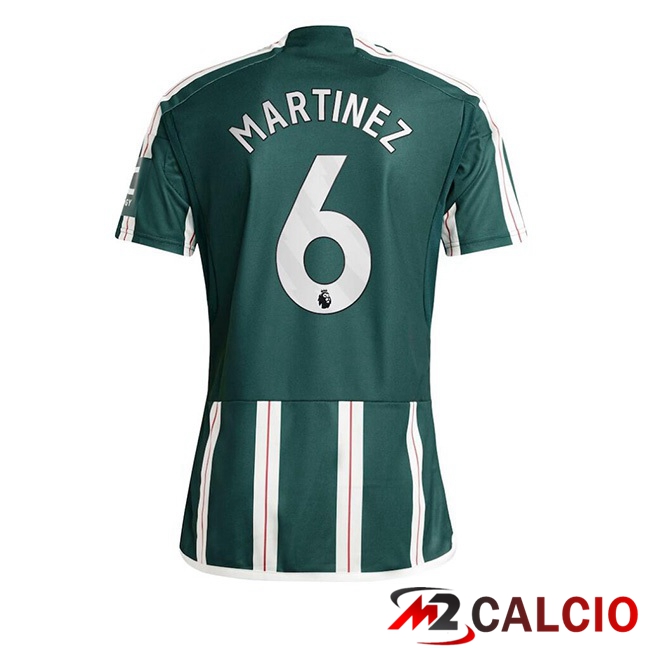 Maglie Calcio Manchester United (Martinez 6) Seconda Verde 2023/2024
