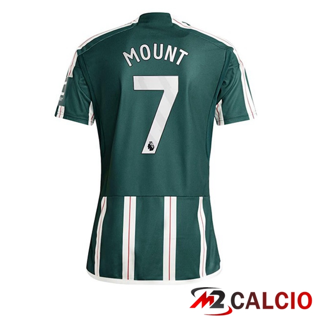 Maglie Calcio Manchester United (Mount 7) Seconda Verde 2023/2024