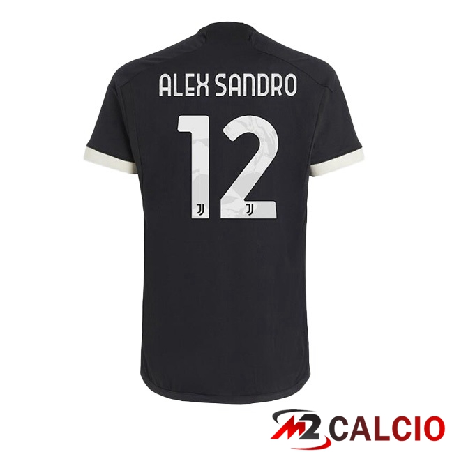 Maglie Calcio Juventus (ALEX SANDRO 12) Juventus Terza Nero 2023/2024