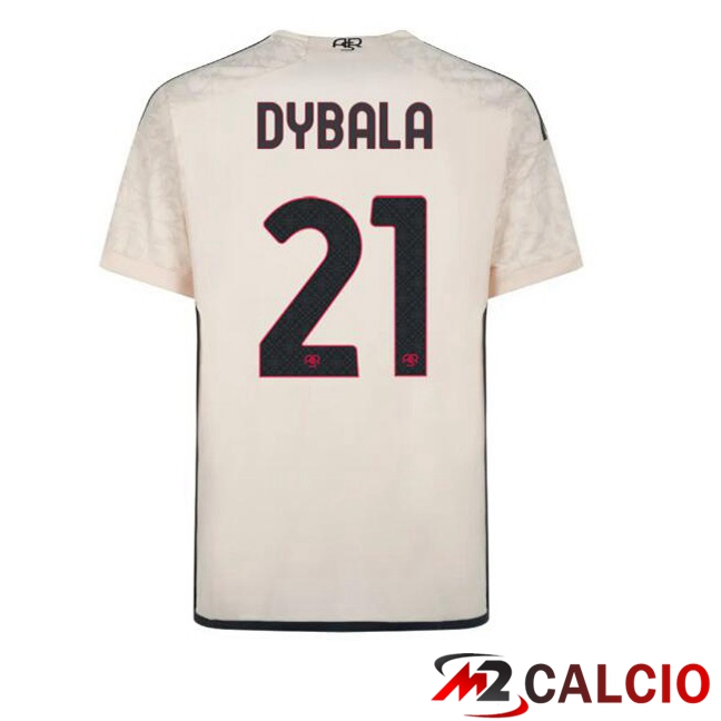 Maglie Calcio AS Roma (DYBALA 21) Seconda Giallo 2023/2024