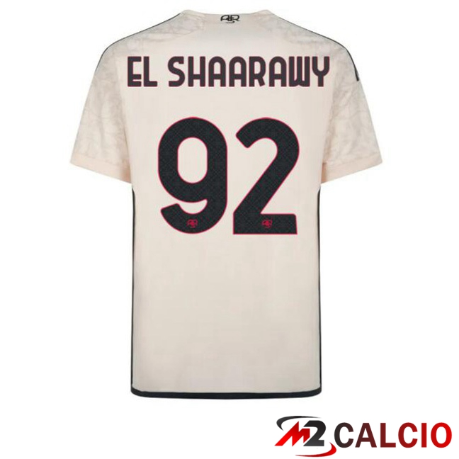 Maglie Calcio AS Roma (EL SHAARAWY 92) Seconda Giallo 2023/2024