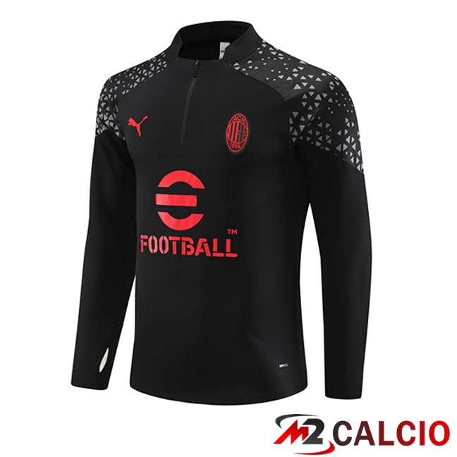 Felpa Allenamento AC Milan Nero 2023/2024