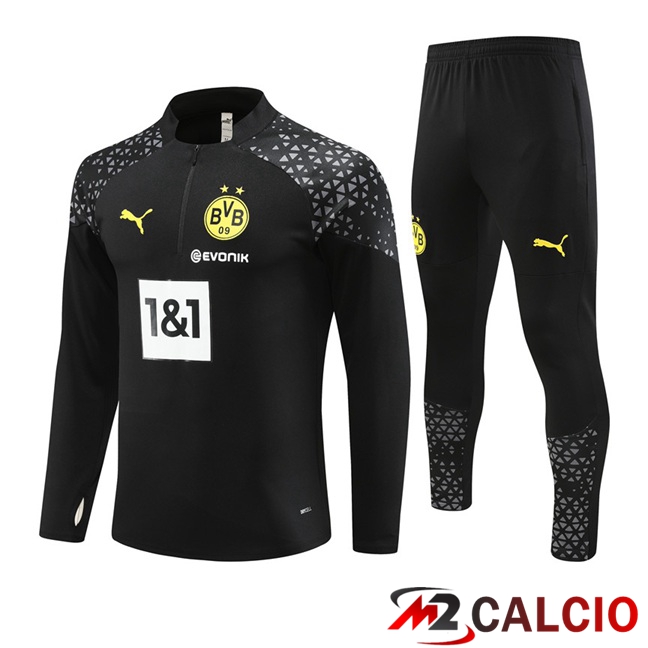 Insieme Tuta Calcio Dortmund BVB Nero 2023/2024