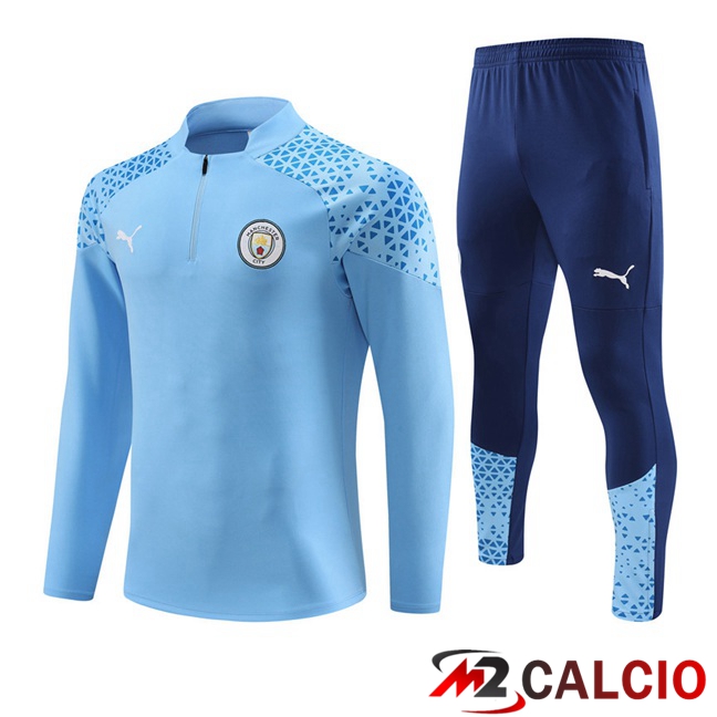 Insieme Tuta Calcio Manchester City Blu 2023/2024