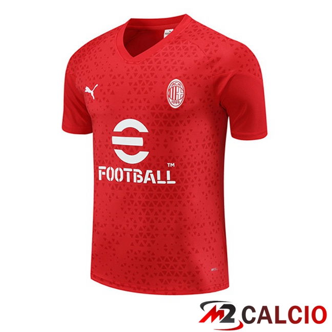 T Shirt Allenamento AC Milan Rosso 2023/2024