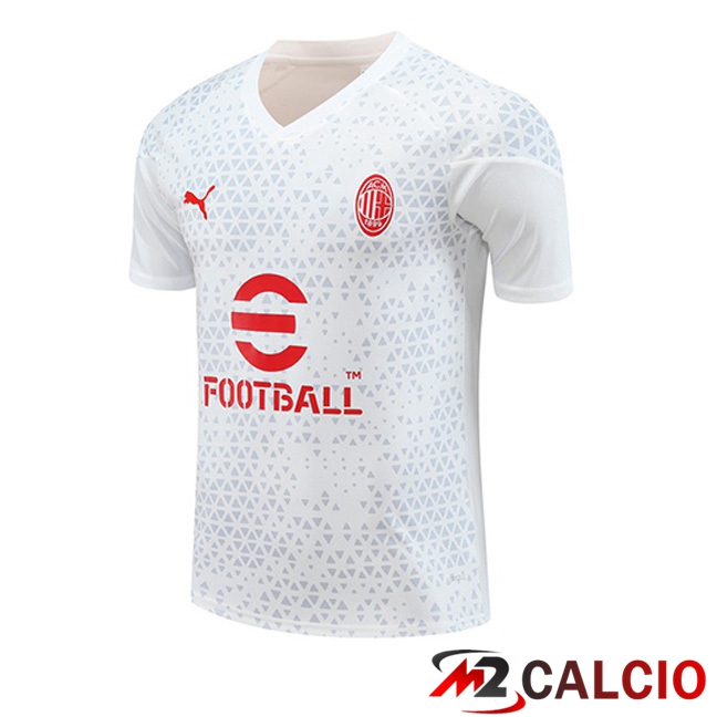 T Shirt Allenamento AC Milan Bianco 2023/2024