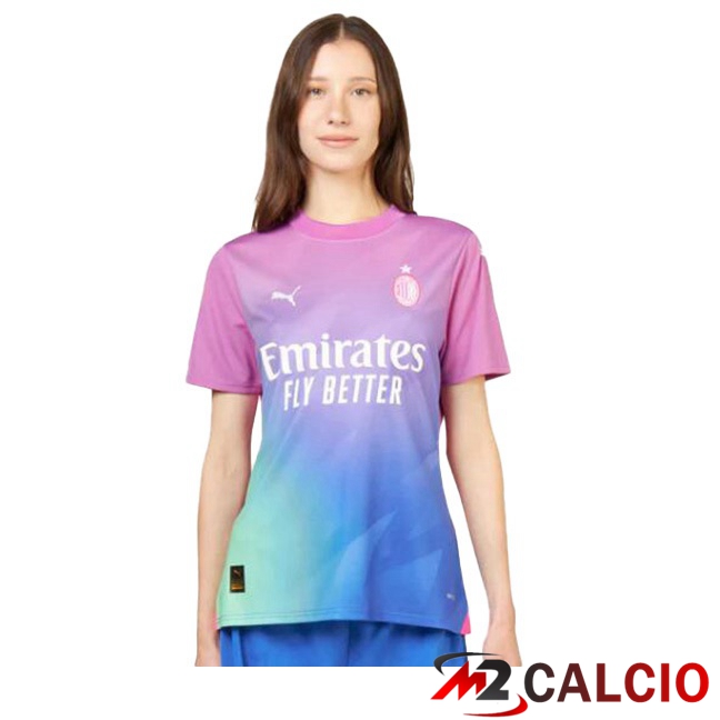 Maglie Calcio AC Milan Donna Terza Rosa 2023/2024