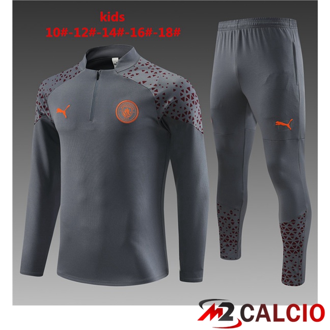 Insieme Tuta Calcio Manchester City Bambino Grigio 2023/2024