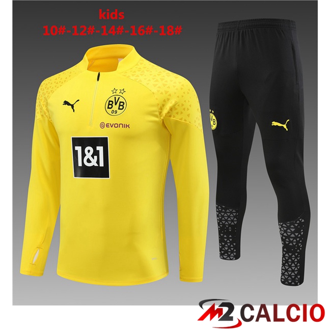 Insieme Tuta Calcio Dortmund BVB Bambino Giallo 2023/2024