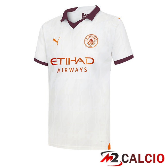 Maglie Calcio Manchester City Seconda Bianco 2023/2024