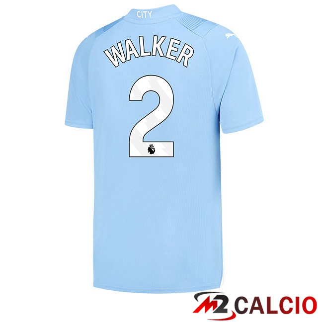 Maglie Calcio Manchester City (Kyle Walker 2) Prima Blu 2023/2024