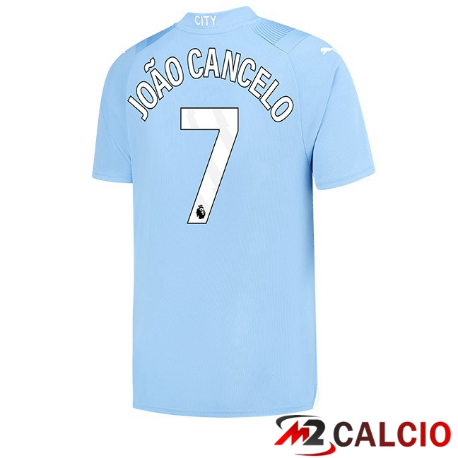 Maglie Calcio Manchester City (João Cancelo 7) Prima Blu 2023/2024