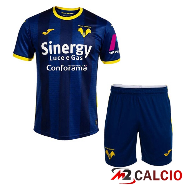 Maglie Calcio Hellas Verone Bambino Prima Blu 2023/2024