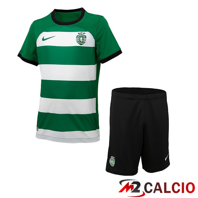 Maglie Calcio Sporting CP Bambino Prima Verde 2023/2024