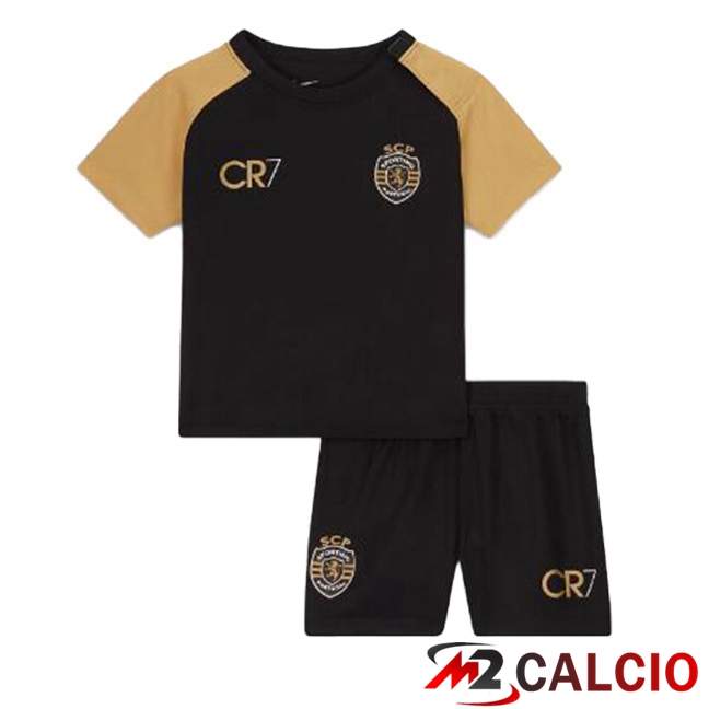 Maglie Calcio Sporting CP Bambino Terza Nero 2023/2024