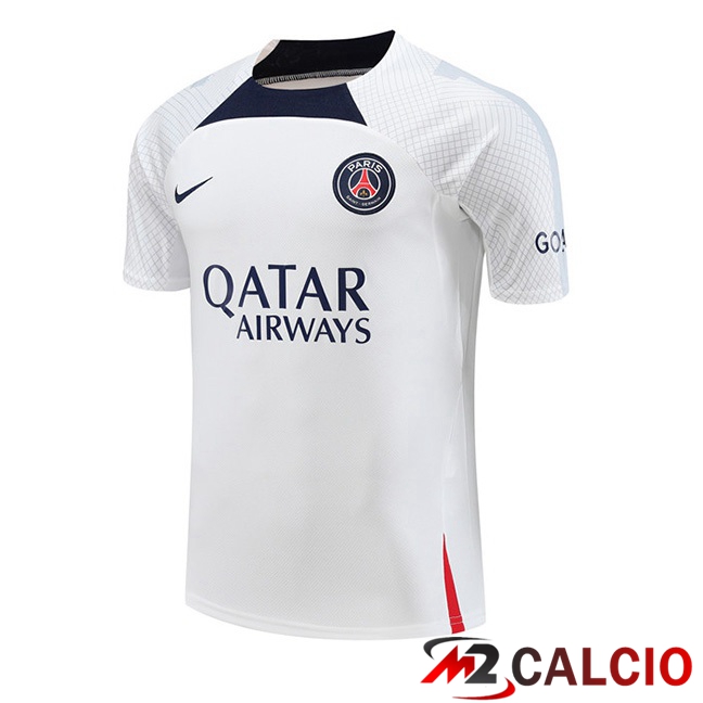 T Shirt Allenamento Paris PSG Bianco 2023/2024