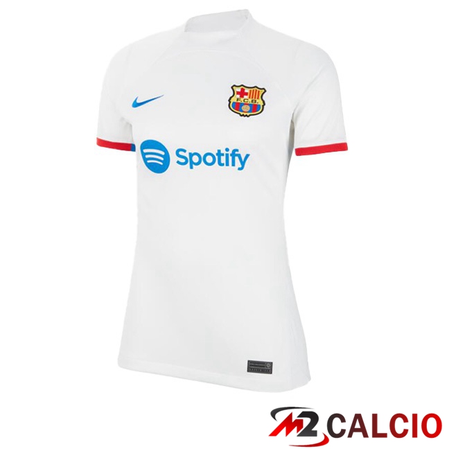 Maglie Calcio FC Barcellona Donna Seconda Bianco 2023/2024