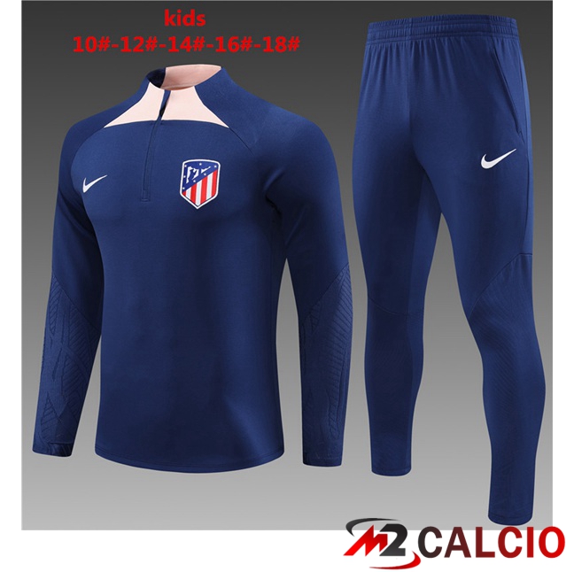 Insieme Tuta Calcio Atletico Madrid Bambino Blu Reale 2023/2024