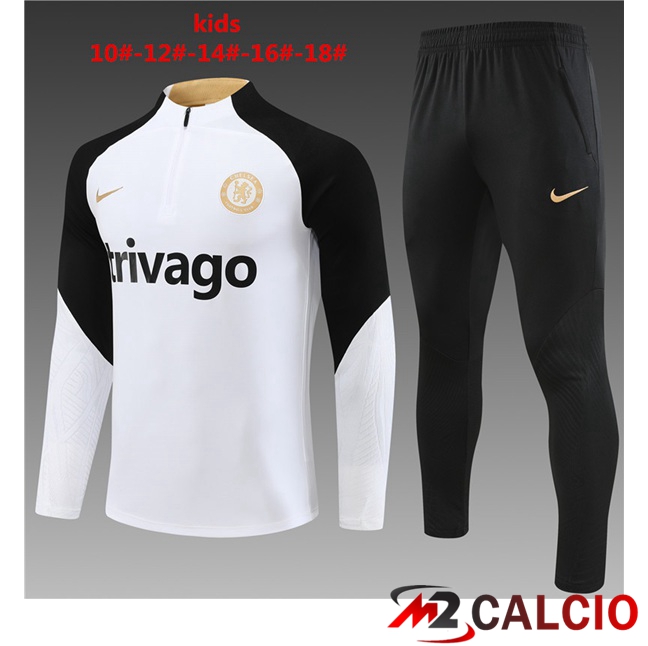 Insieme Tuta Calcio FC Chelsea Bambino Bianco 2023/2024