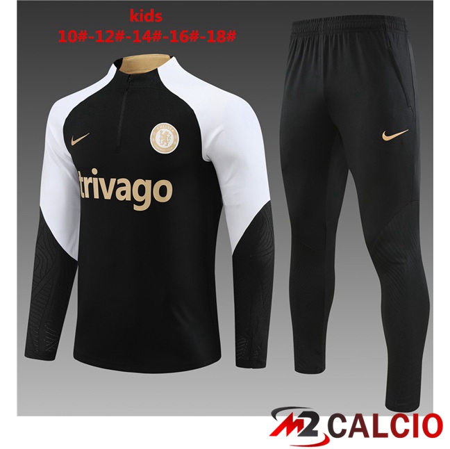 Insieme Tuta Calcio FC Chelsea Bambino Nero 2023/2024