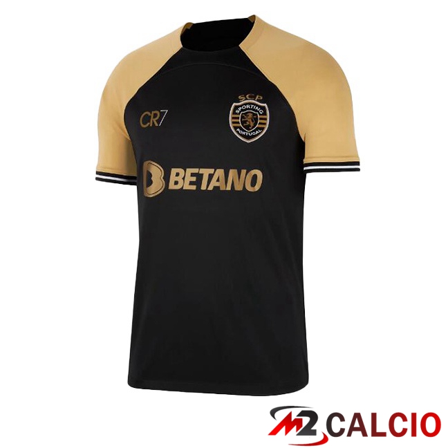 Maglie Calcio Sporting CP Terza Nero 2023/2024