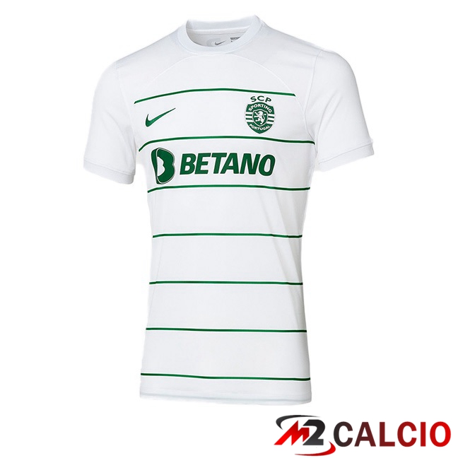 Maglie Calcio Sporting CP Seconda Bianco 2023/2024