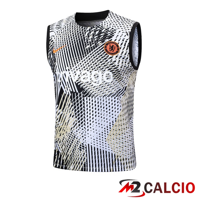 Canotta Calcio FC Chelsea Nero Bianco 2023/2024