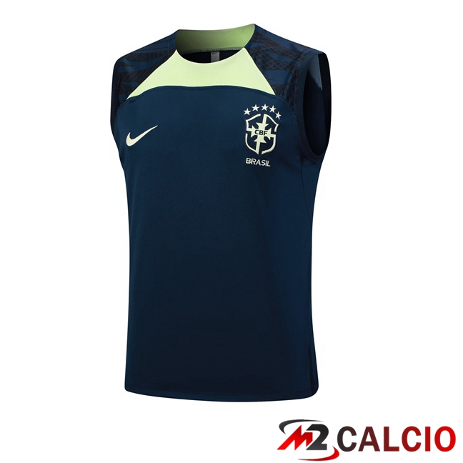 Canotta Calcio Brasile Blu Reale 2023/2024