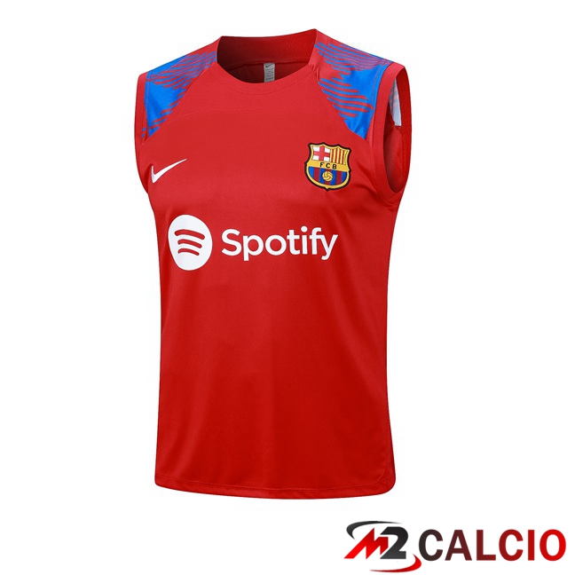Canotta Calcio FC Barcellona Rosso 2023/2024