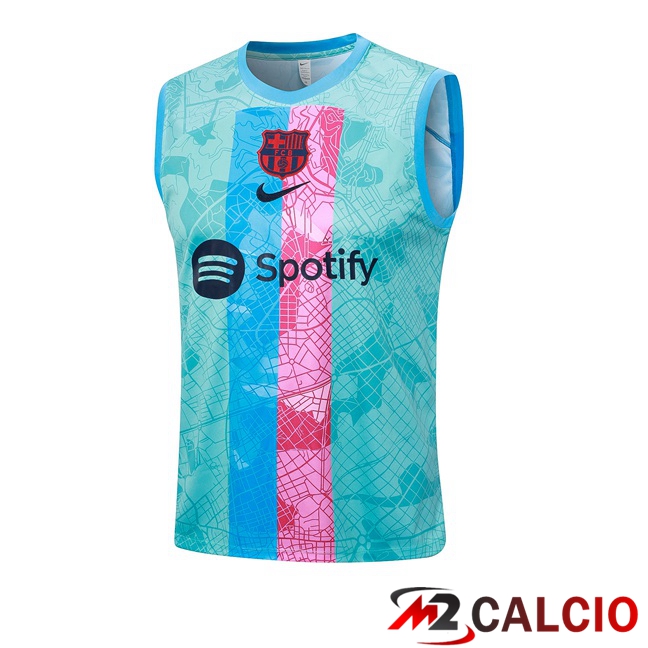 Canotta Calcio FC Barcellona Verde 2023/2024