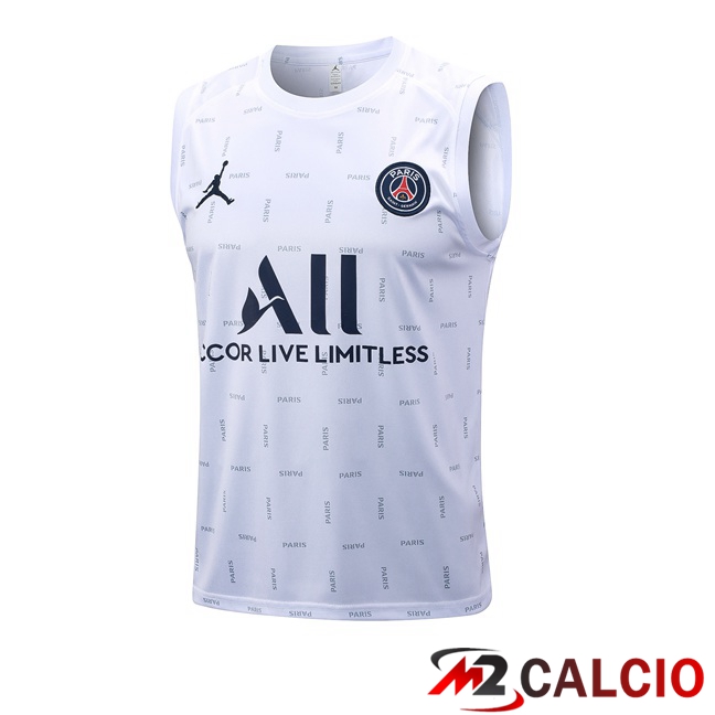 Canotta Calcio Paris PSG Bianco 2023/2024