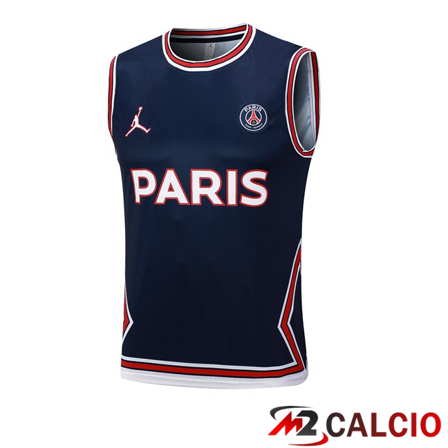 Canotta Calcio Paris PSG Blu Reale 2023/2024