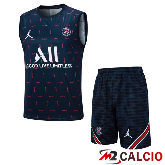 Canotta Calcio Paris PSG + Pantaloncini Blu Reale 2023/2024