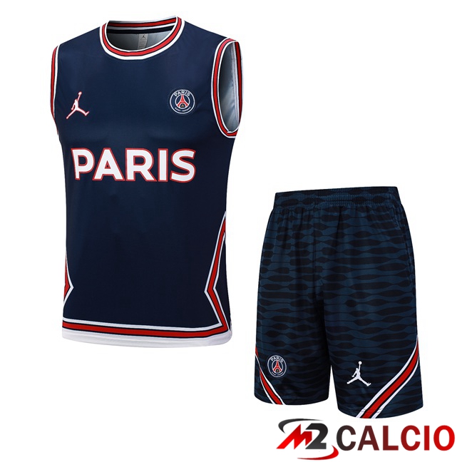 Canotta Calcio Paris PSG + Pantaloncini Blu Reale 2023/2024