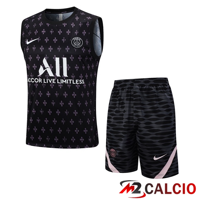 Canotta Calcio Paris PSG + Pantaloncini Nero 2023/2024