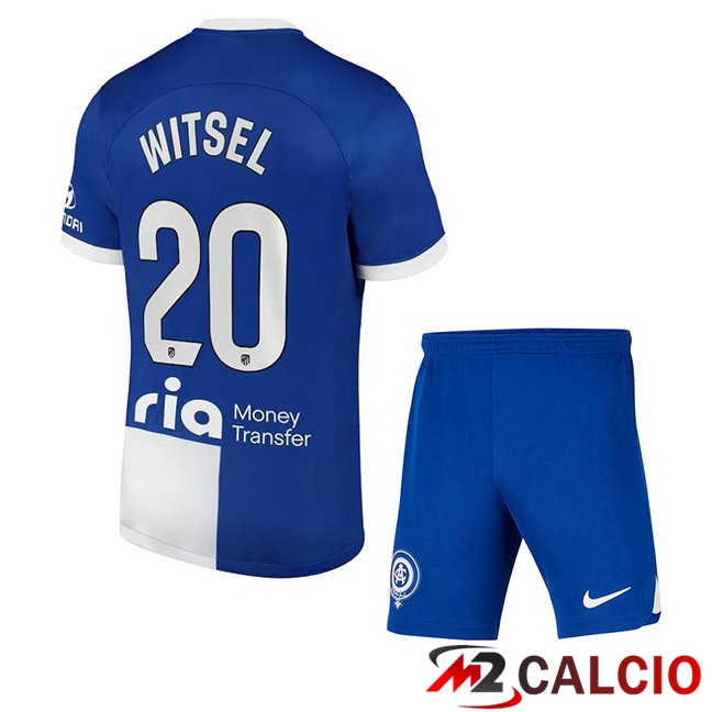 Maglie Calcio Atletico Madrid (Witsel 20) Bambino Seconda Blu 2023/2024