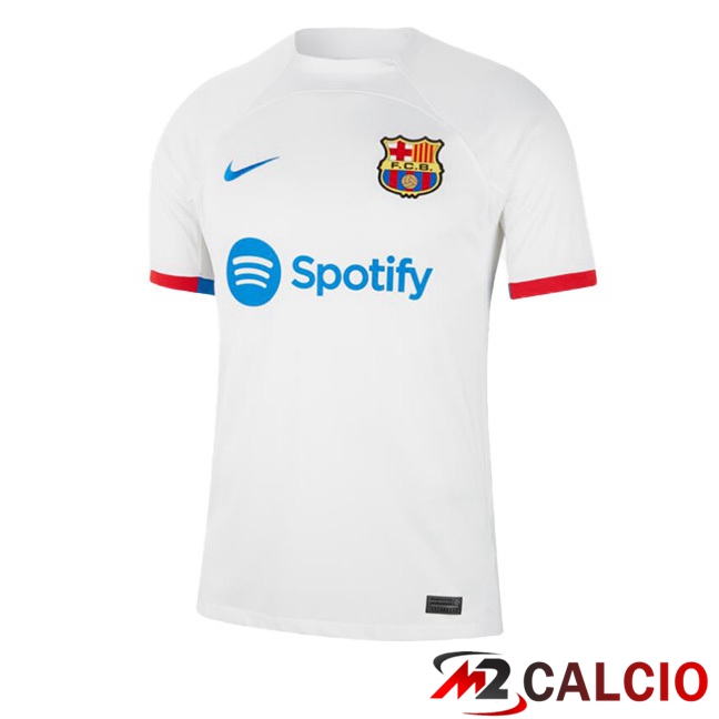 Maglie Calcio FC Barcellona Seconda Bianco 2023/2024